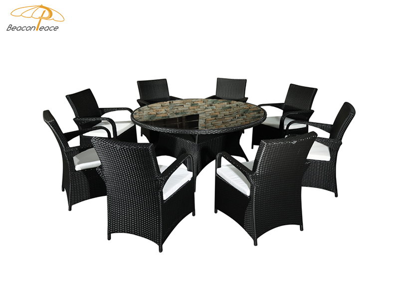 rattan dining table