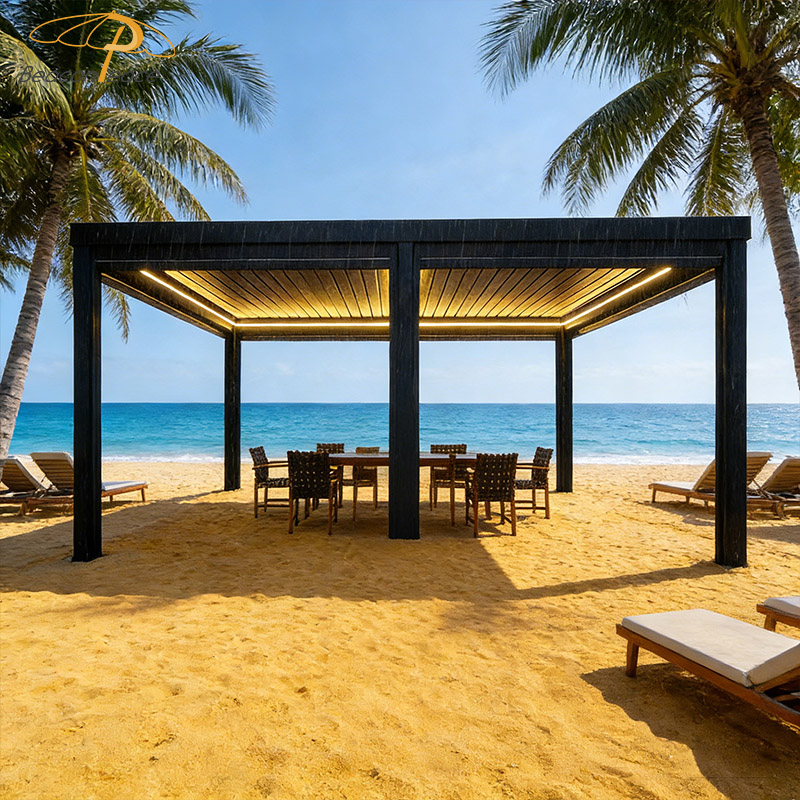 metal garden pergola