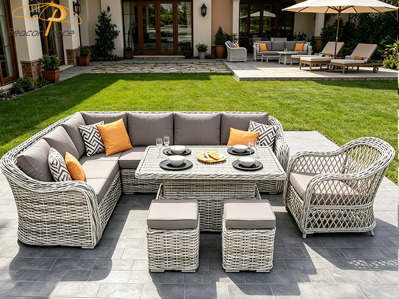 Outdoor Rattan Sofa Set